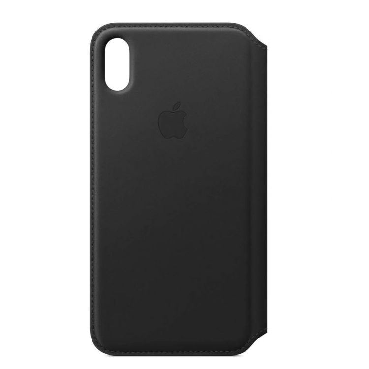 Θήκη Γνήσια Apple Δερμάτινη πορτοφόλι για APPLE iPhone XS MAX - ΜΑΥΡΟ - MRX22ZMA